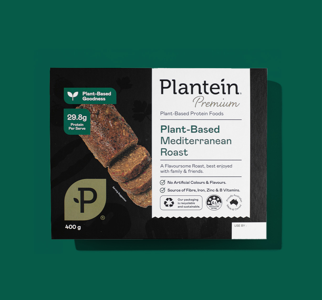 plant-based roast in packaging